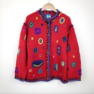 Hand Knitted Nepal Icelandic Sweater 
